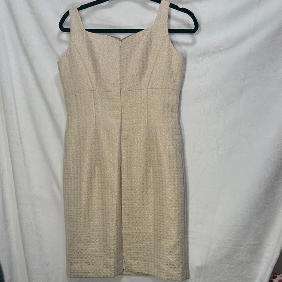 Tahari ASL Metallic Jacquard Dress and Jacket Set by Arthur S. Levine Size 4 - Picture 9 of 13